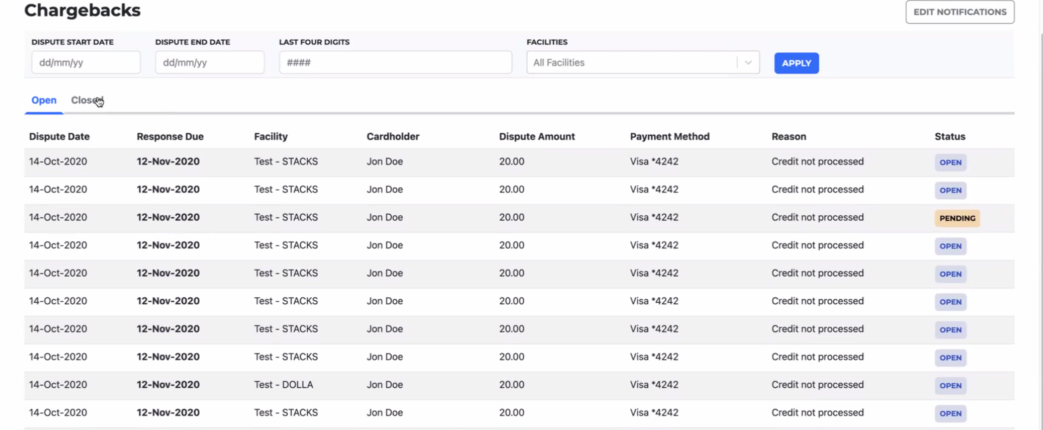 What is the Chargeback Process for Storable Payments? storEDGE